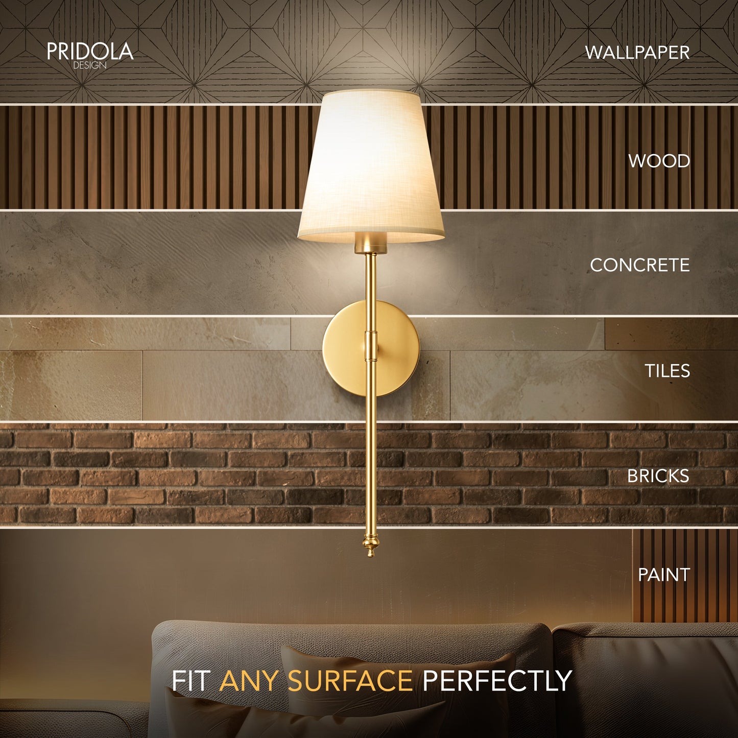 APPLIQUE MURALE SANS FIL (ENSEMBLE DE 2 + 2 AMPOULES INCLUSES)