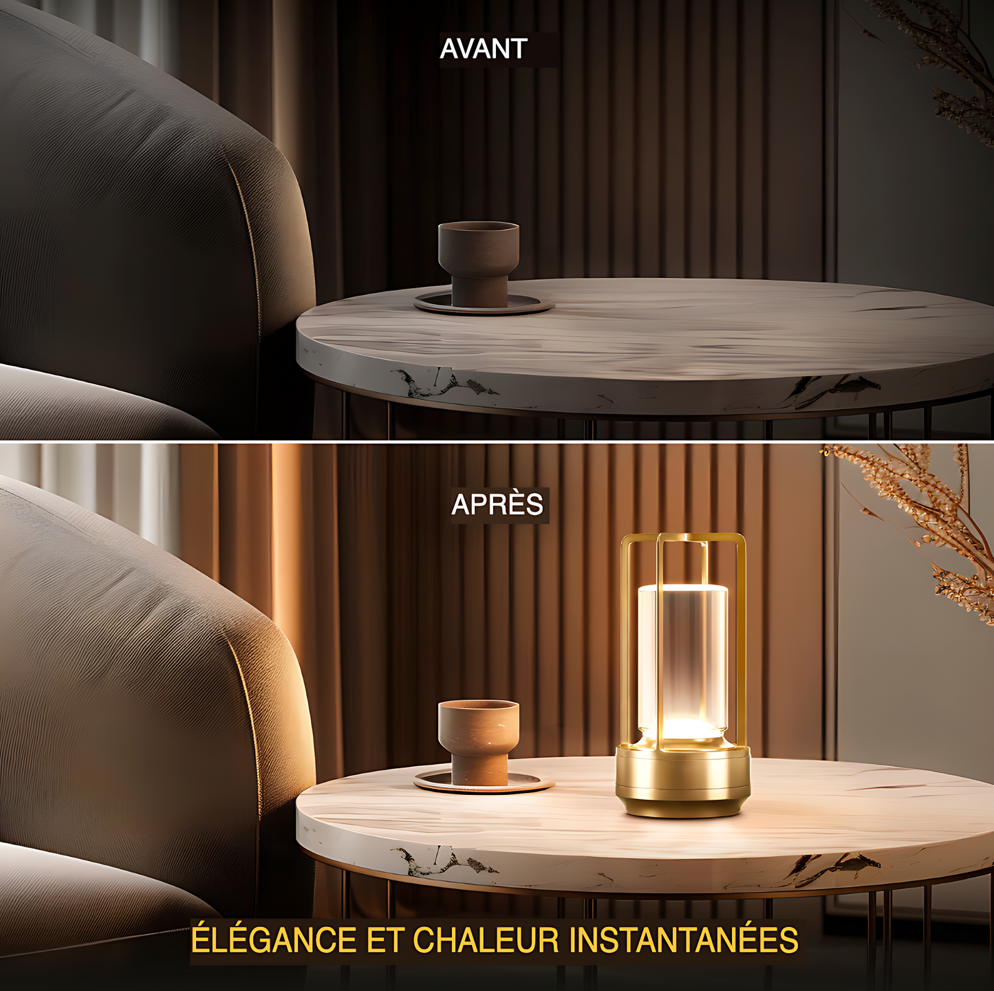 LAMPE DE TABLE EN CRISTAL