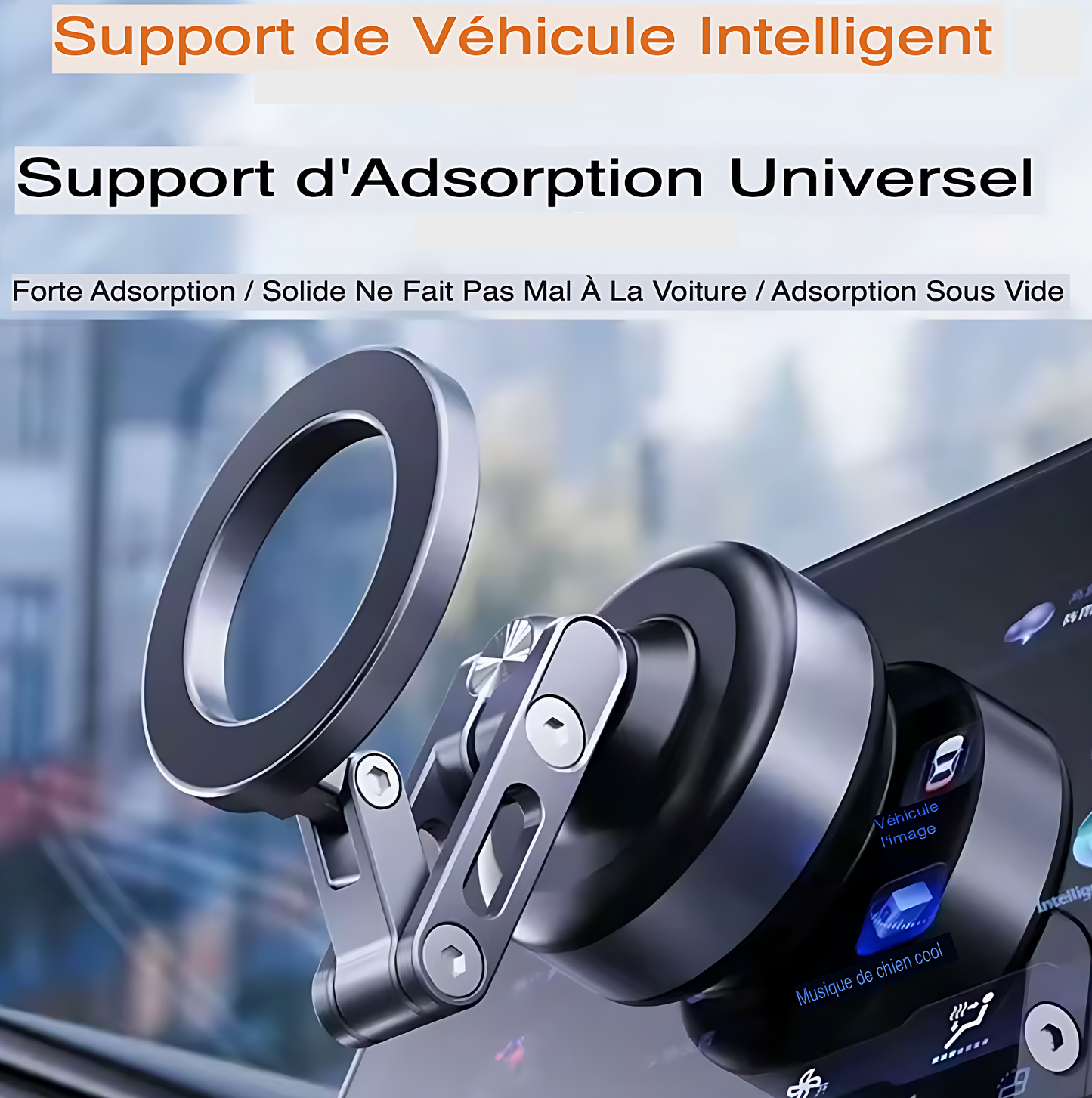 Support Téléphone 360° Magnétique