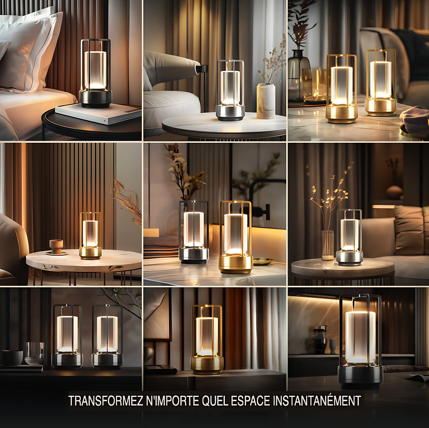 LAMPE DE TABLE EN CRISTAL