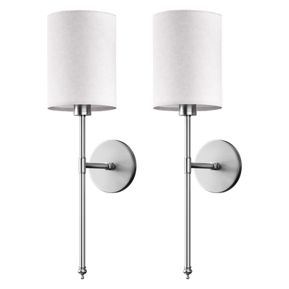 APPLIQUES MURALES CYLINDRIQUES SANS FIL (LOT DE 2)